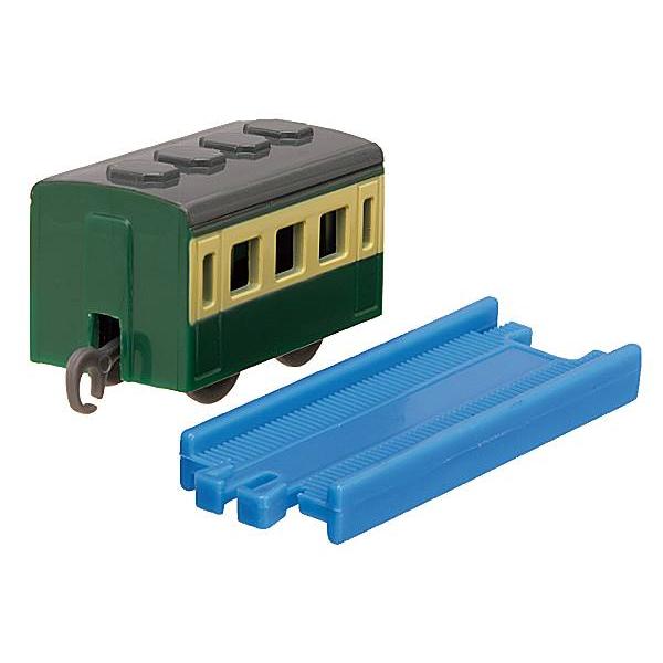 【急行客車(緑)+直線レール】カプセルプラレール きかんしゃトーマス すごいぞ!はやいぞ!急行列車編