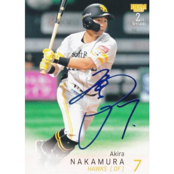 【ブルー箔サイン 29/75】BBM 496 中村晃 福岡ソフトバンクホークス (レギュラーカード)...