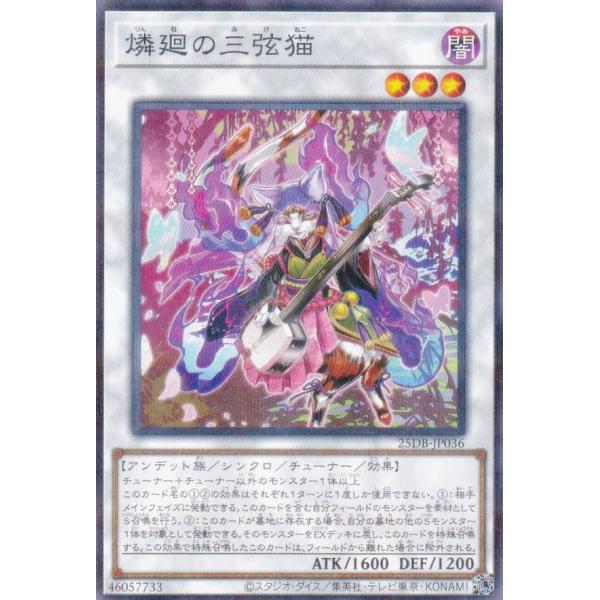 遊戯王 25DB-JP036 燐廻の三弦猫 (日本語版 ノーマルパラレル) DUELIST BOX ...