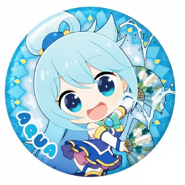 【アクア】 この素晴らしい世界に祝福を！ トレーディングおっきめ缶バッジ