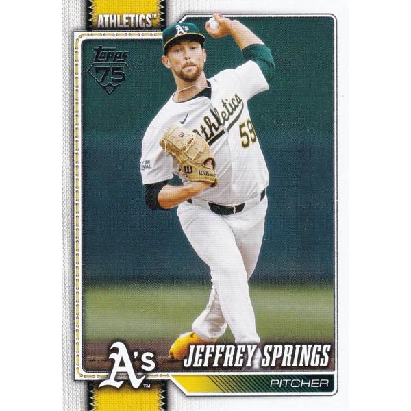 MLB ベースボールカード 87 Jeffrey Springs アスレチックス (BASE/BAS...