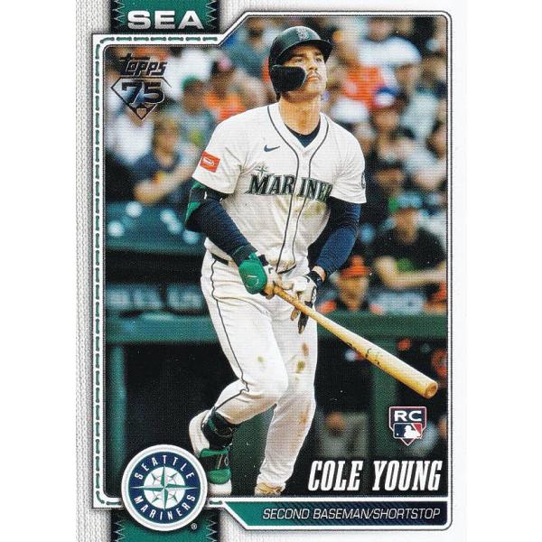 MLB ベースボールカード 129 Cole Young シアトル・マリナーズ (BASE/BASE...