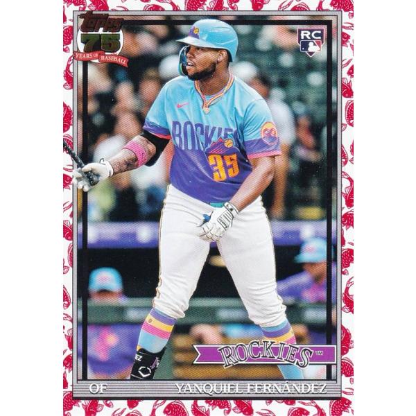 MLB ベースボールカード T91-61 Yanquiel Fernandez コロラド・ロッキーズ...