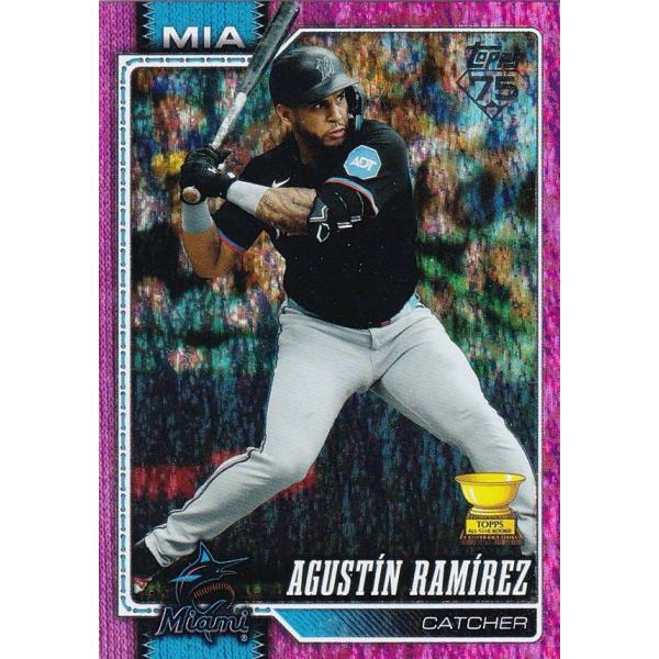 【ピンクホロフォイル】MLB ベースボールカード 287 Agustin Ramirez マイアミ・...