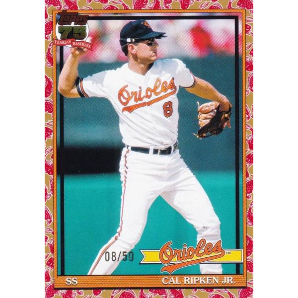 【08/50 ゴールド】MLB ベースボールカード T91-87 Cal Ripken Jr. ボル...