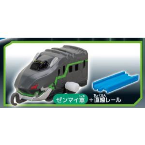 【ファントムシンカリオン（ゼンマイ車）+直線レール】カプセルプラレール シンカリオン チェンジ ザ ワールドVer. ファントムシンカリオン
