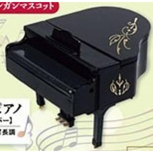 【A.グランドピアノ(ブラック&amp;シルバー)】本当に鳴る!奏でよ!グランドピアノ&amp;オルガンマスコット-...