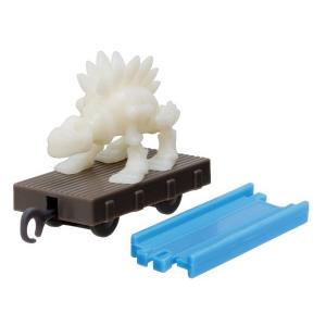 【10.恐竜の化石貨車＋直線レール】 カプセルプラレール きかんしゃトーマス 新しい仲間ブルーノ編