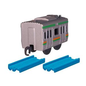 【E231系近郊電車（中間車）+直線レール×2】カプセルプラレール わくわく乗り継ぎ!特急&普通列車編