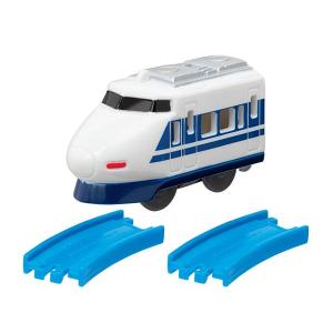 【100系新幹線（後尾車）＋曲線レール×2】カプセルプラレール 人気者新幹線大集合編