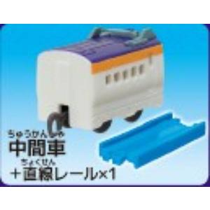 【E8系新幹線つばさ（中間車）+直線レール1本】カプセルプラレール 過去と未来が交錯する今昔物語編