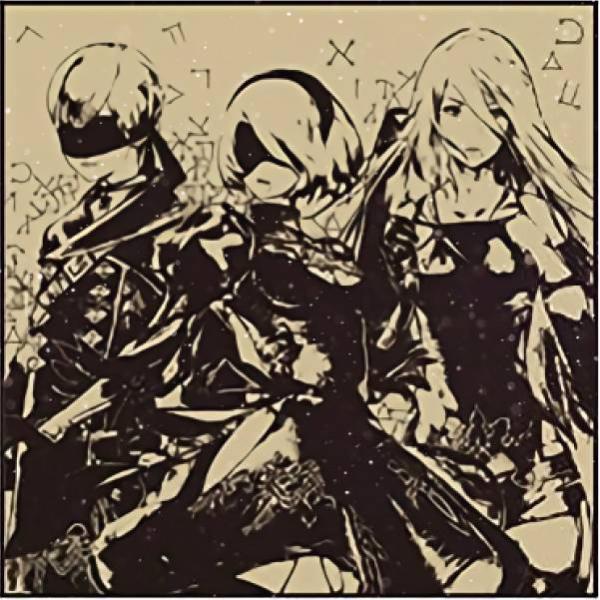 【E賞 9S＆2B＆A2 (ハンドタオル) 】 NieRゲームシリーズ10周年記念くじ