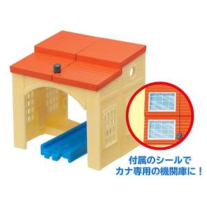 【機関庫＋直線レール】カプセルプラレール きかんしゃトーマス みんなでGO!編