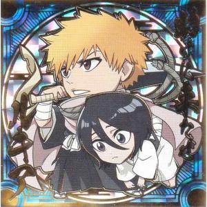 【[ホロ×箔押し] BL1-36 黒崎一護＆朽木ルキア (SEC シークレット) 】 にふぉるめーしょん BLEACHシールウエハース