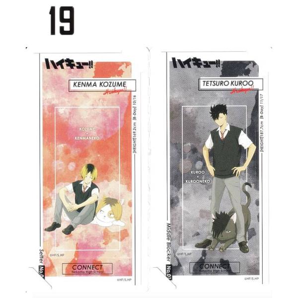 【19.黒尾鉄朗＆孤爪研磨 (シークレット) 】 ハイキュー きゃらくたぶるステッカーズ Vol.4