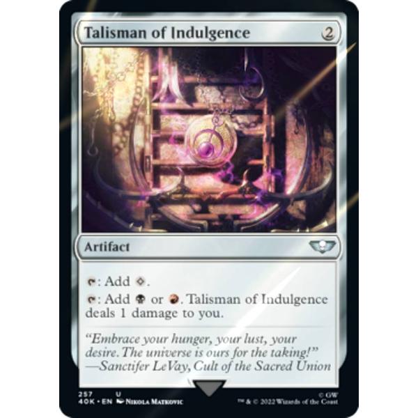 【サージ・FOIL】マジックザギャザリング 40K EN 257 Talisman of Indul...