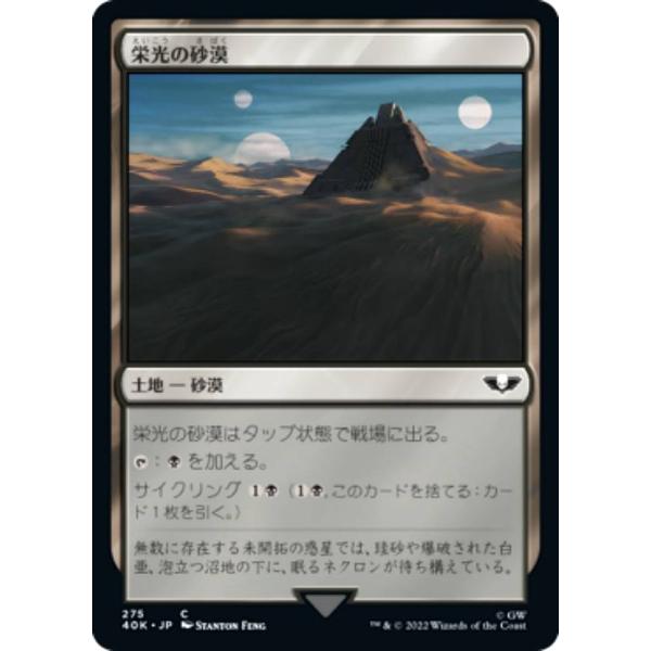 マジックザギャザリング 40K JP 275 栄光の砂漠 (日本語版 コモン) 統率者デッキ：War...