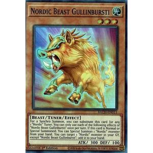 遊戯王 BACH-EN011 極星獣グリンブルスティ Nordic Beast Gullinbursti (英語版 1st Edition スーパーレア) Battle of Chaos｜lead-netstore