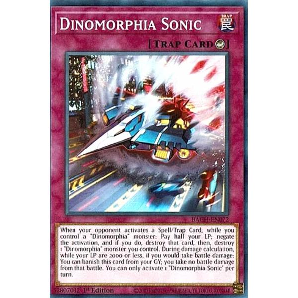 遊戯王 BACH-EN072 ダイノルフィア・ソニック Dinomorphia Sonic (英語版...