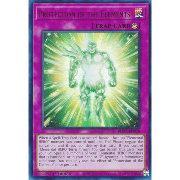 遊戯王 BLMR-EN038 エレメントの加護 Protection of the Elements...