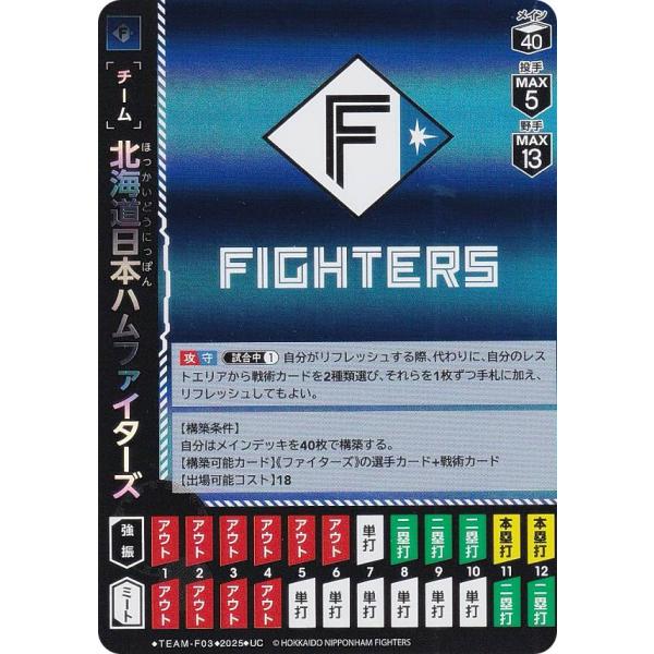 ドリームオーダー BP01/TEAM-F03 北海道日本ハムファイターズ (UC アンコモン)