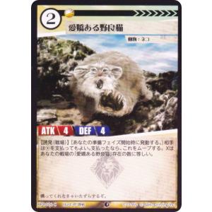 【Foil】アニマルカードゲーム BP4-016 愛嬌ある野良猫 (C コモン) ブースターパック 適者生存