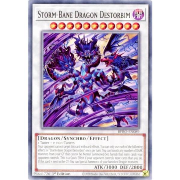 遊戯王 BPRO-EN089 Storm-Bane Dragon Destorbim (英語版 1s...
