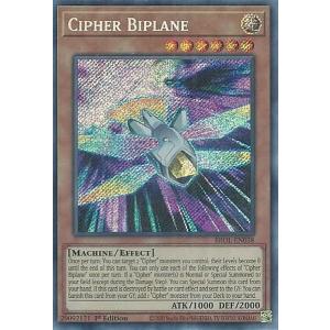 遊戯王 BROL-EN038 光波複葉機 Cipher Biplane (英語版 1st Edition シークレットレア) Brothers of Legend｜lead-netstore