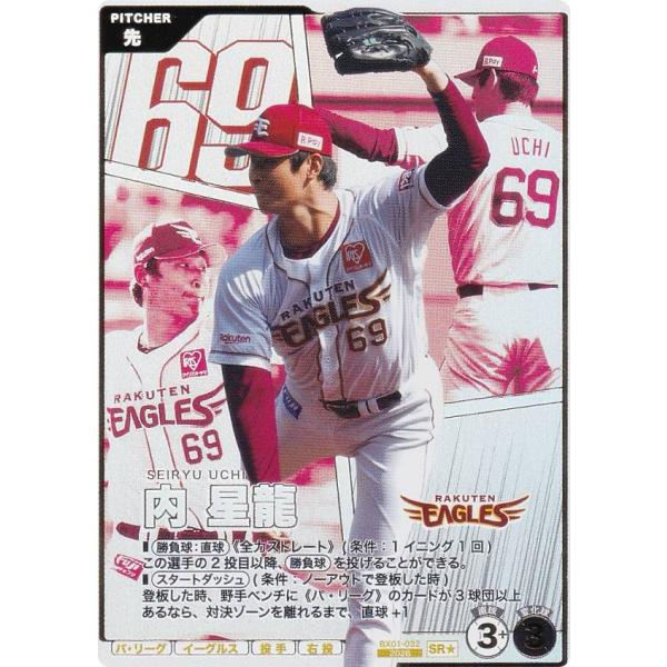 【パラレル】プロ野球 ファンスターズリーグ BX01-032 内 星龍 東北楽天ゴールデンイーグルス...