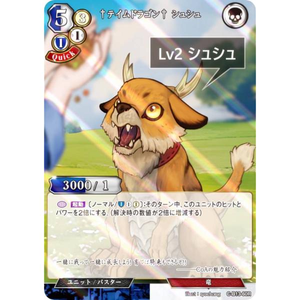 【パラレル】ビルディバイドTCG C-B13-60R †テイムドラゴン† シュシュ (R レア) ブ...