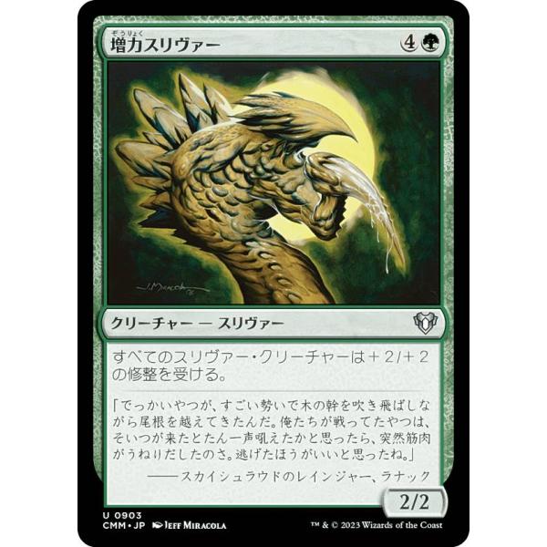 マジックザギャザリング CMM JP 0903 増力スリヴァー (日本語版 アンコモン) 統率者マス...