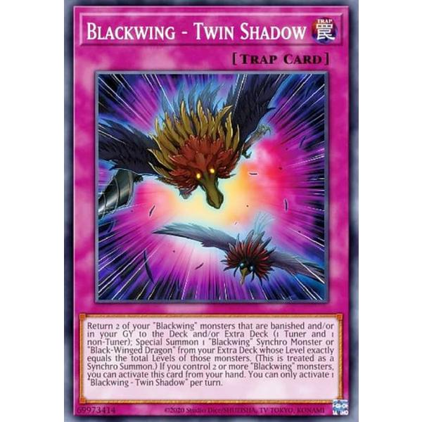 遊戯王 DABL-EN071 ＢＦ−ツインシャドウ Blackwing - Twin Shadow ...