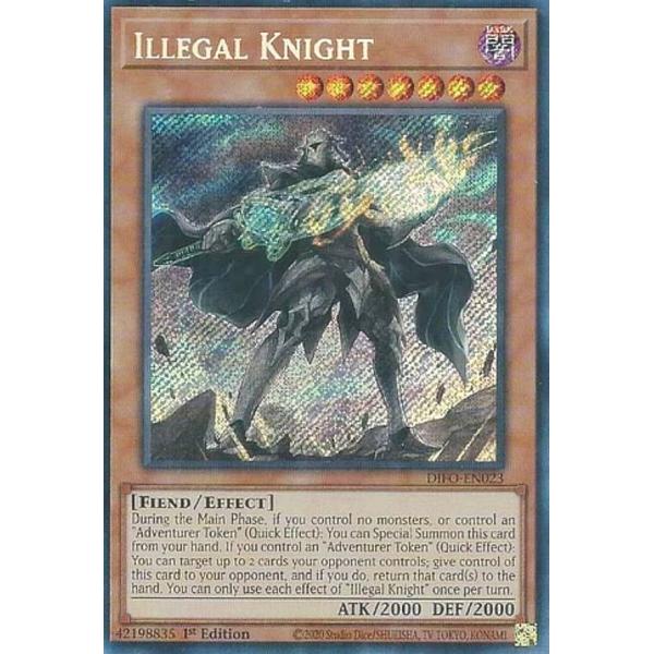 遊戯王 DIFO-EN023 外法の騎士  Illegal Knight (英語版 1st Edit...