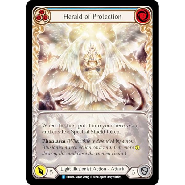 フレッシュ＆ブラッド DTD 016 Herald of Protection (R レア) Dus...