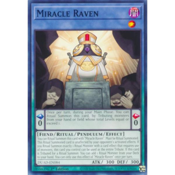 遊戯王 DUAD-EN084 Miracle Raven (英語版 1st Edition ノーマル...