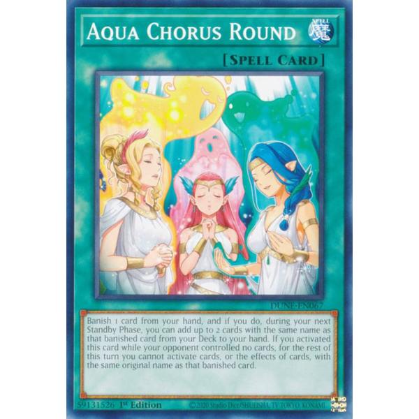 遊戯王 DUNE-EN067 アクアの輪唱 Aqua Chorus Round (英語版 1st E...