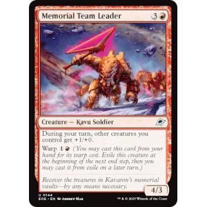 マジックザギャザリング EOE EN 0144 記念軍のチームリーダー (英語版 アンコモン) 久遠の終端 (MTG)