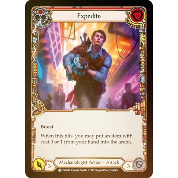 【レインボー・FOIL】フレッシュ＆ブラッド EVO 198 Expedite (C コモン) Br...