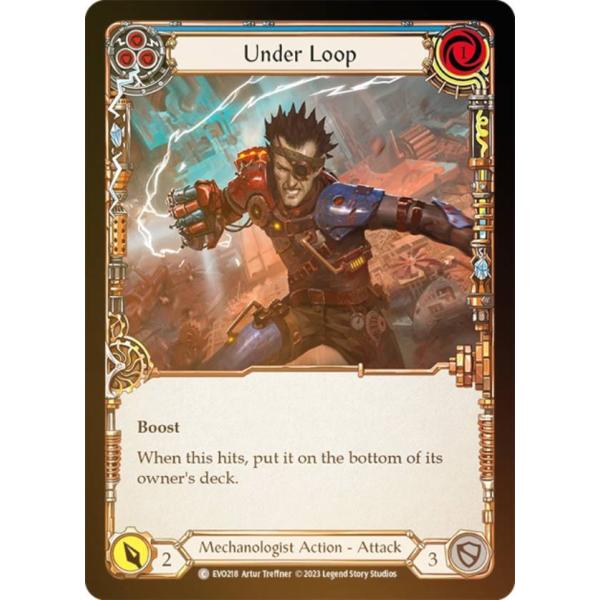 【レインボー・FOIL】フレッシュ＆ブラッド EVO 218 Under Loop (C コモン) ...