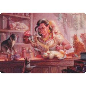 マジックザギャザリング FDN JP 01/54 猫を集める者 (日本語版 アート・カード) ファウンデーションズ (MTG)