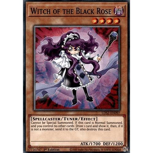 遊戯王 LDS2-EN097 黒薔薇の魔女 Witch of the Black Rose (英語版...