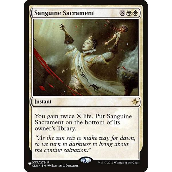 マジックザギャザリング XLN EN Sanguine Sacrament (英語版 レア) The...