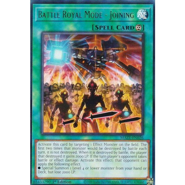 遊戯王 MAZE-EN026 Ｂａｔｔｌｅ Ｒｏｙａｌ Ｍｏｄｅ−Ｊｏｉｎｉｎｇ Battle Ro...