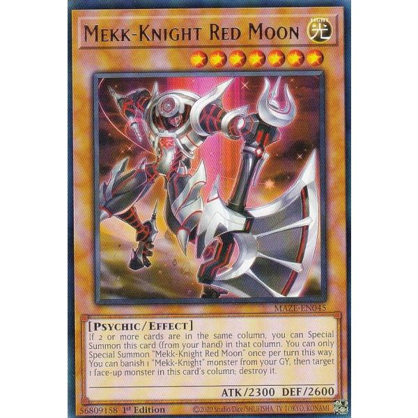 遊戯王 MAZE-EN045 紅蓮の機界騎士 Mekk-Knight Red Moon (英語版 1...