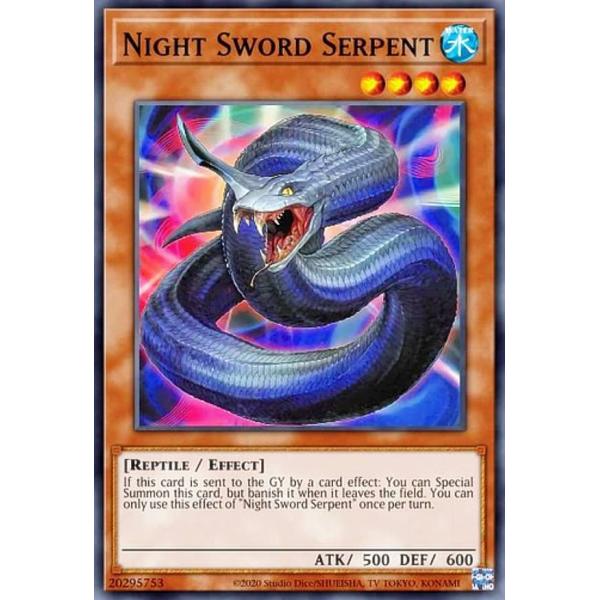 遊戯王 MP22-EN232 夜刀蛇巳 Night Sword Serpent (英語版 1st E...