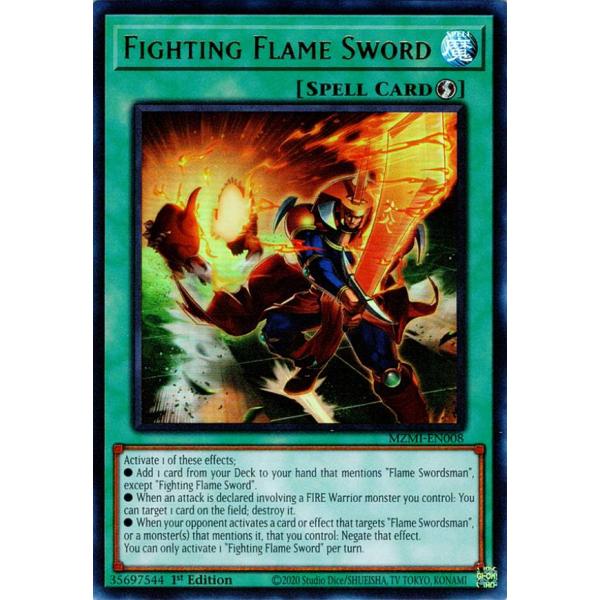 遊戯王 MZMI-EN008 Fighting Flame Sword (英語版 1st Editi...