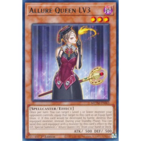 遊戯王 MZTM-EN063 魅惑の女王 ＬＶ３ (英語版 1st Edition レア)