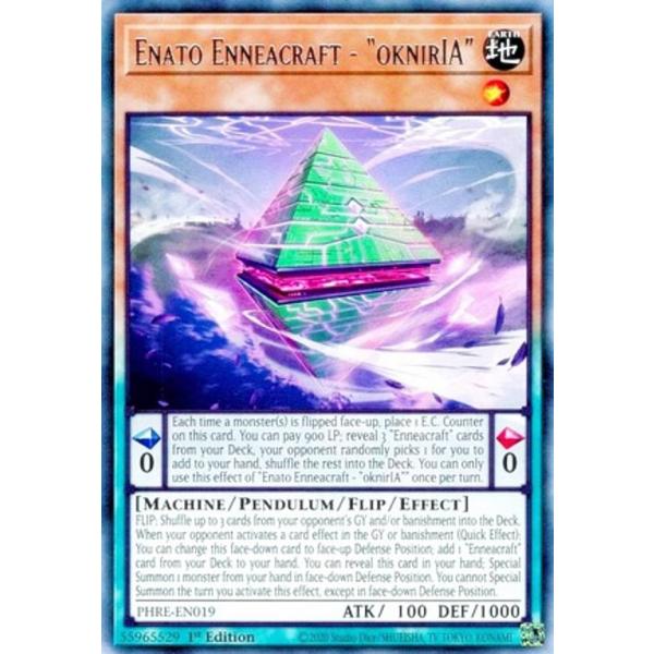 遊戯王 PHRE-EN019 糾罪巧θ’−「ｏｋｎｉｒＩＡ」 (英語版 1st Edition レア...