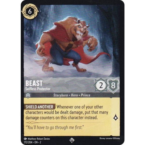 ディズニー ロルカナ 172/204・EN・２ Beast - Selfless Protector...