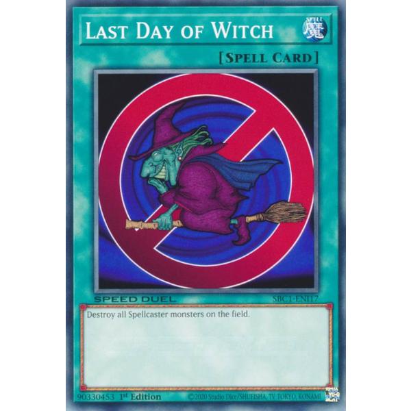 遊戯王 SBC1-ENI17 魔女狩り Last Day of Witch (英語版 1st Edi...